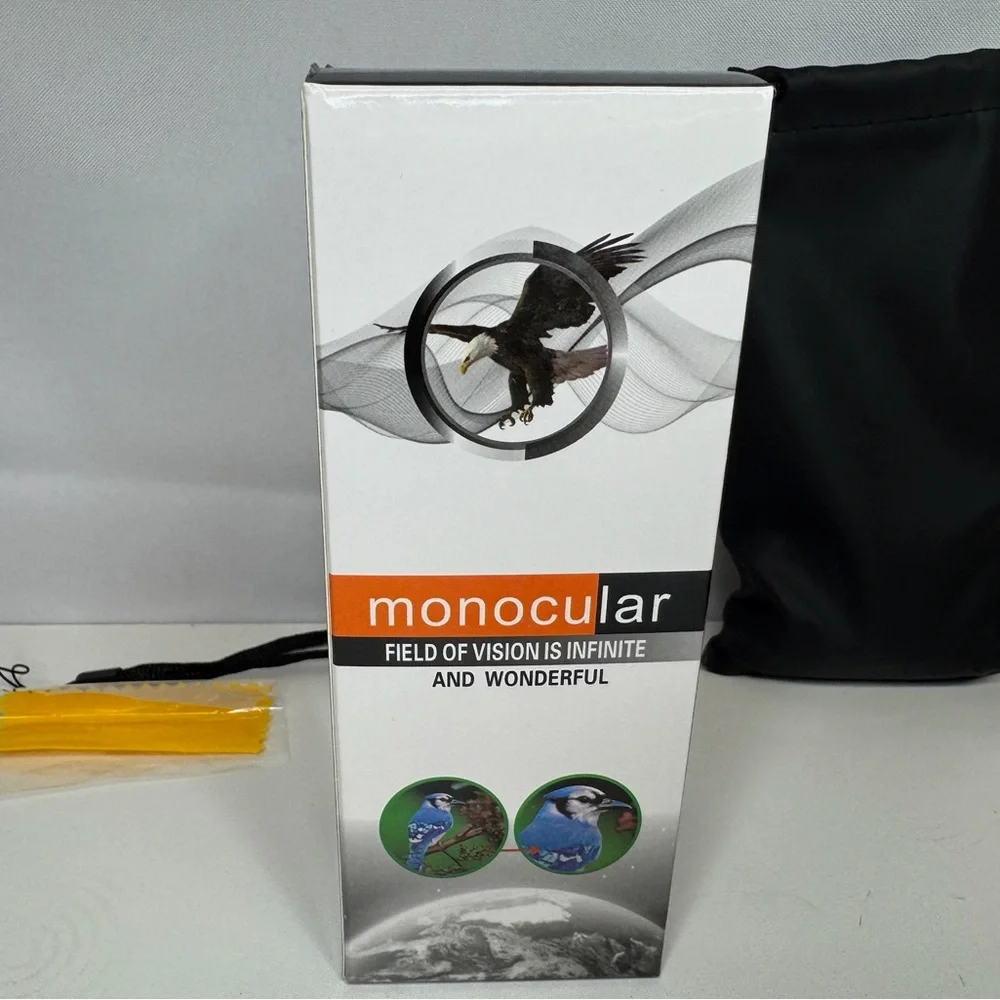 Monocular Scope kl1040 In Black With Bag, Lens Cloth, + Wrist Strap